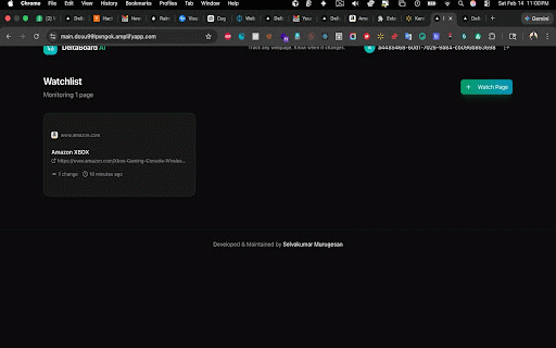 DeltaBoard AI :: Track any webpage for changes. AI-powered summaries when prices drop, jobs update, or content changes.