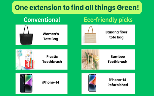 GreenSwitch - Eco-Friendly Shopping Assistant :: Automatically find eco-friendly alternatives while shopping online