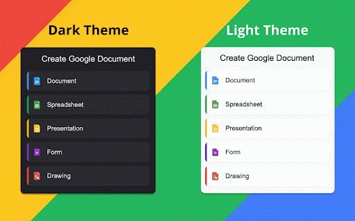 Google Docs Creator :: Quick Google Docs creation - documents, spreadsheets, presentations and more