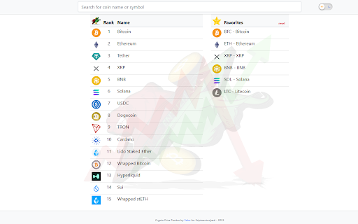 Crypto Price Tracker :: Stay up-to-date with real-time crypto prices. Track your favorite cryptocurrencies with ease — perfect for every crypto enthusiast.