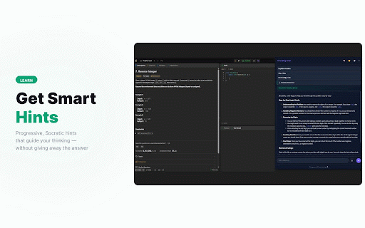 AI Coding Tutor :: AI coding companion for LeetCode & HackerRank. Supports OpenAI & Gemini. Hints, code review, voice chat, and interview practice.