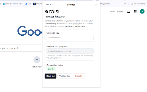 Raisi Investor Research :: Save LinkedIn investors to your Raisi workspace from the browser.