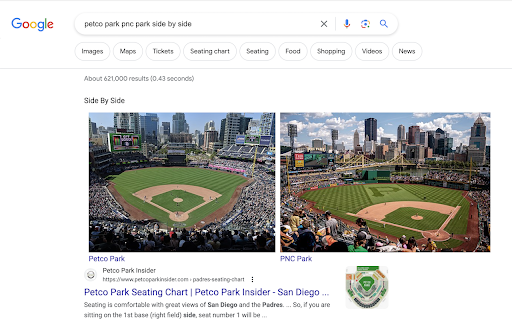 Side By Side :: Search for items "side by side" to directly compare celebrity lookalikes, city skylines or dog breeds--the options are endless.