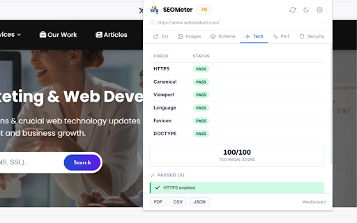 SEOMeter – Complete SEO Audit Toolkit :: Enterprise-grade SEO audit toolkit: on-page audit, technical SEO, schema analysis, Core Web Vitals, AI SEO, PDF reports.