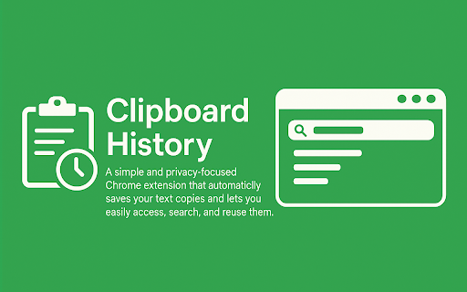 Clipboard History :: A simple clipboard manager.