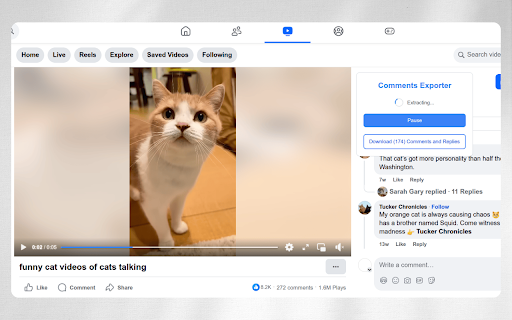 Comments Exporter for Facebook™ :: Export Facebook comments and replies to CSV with one click.