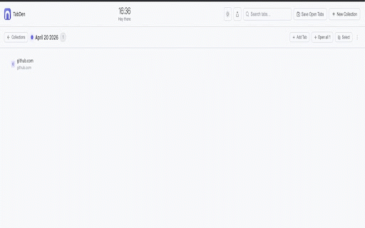 TabDen :: Beautiful new tab manager — save, organize and restore your tabs