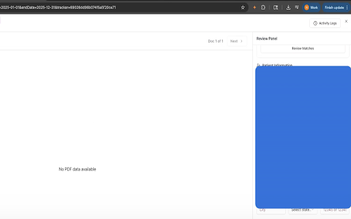 Dora :: Coral AI browser agent for patient lookup across portals.