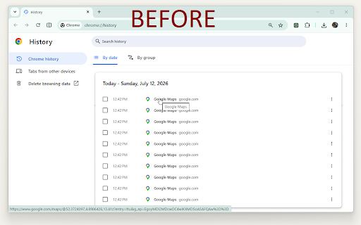 History Auto-Cleaner :: Automatically deletes visits to the websites you choose from your browser history.