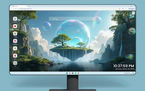 Frutiger Aero Wallpaper :: Bring the vibrant and glossy aesthetic of Frutiger Aero to your new tab with stunning wallpapers!