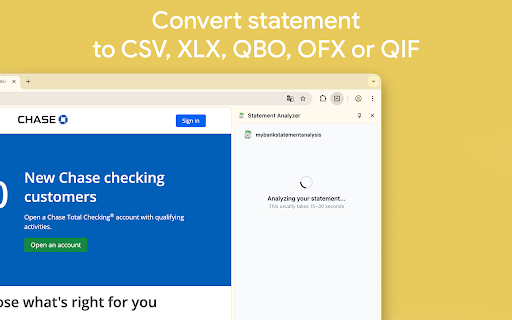 Bank Statement Analyzer — PDF to CSV, Excel, QIF :: Upload bank statement PDFs and instantly analyze spending, convert to CSV, Excel, QIF, OFX, or QBO. Works with any bank worldwide.