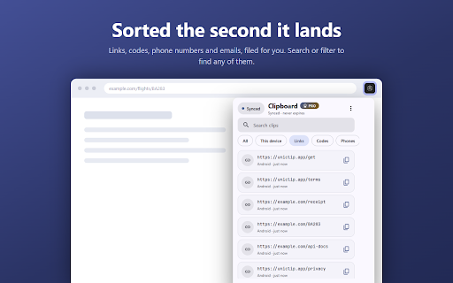 UniClip – Universal Clipboard for All Devices :: Copy on your phone, paste on your laptop. One clipboard that follows you across Android, iPhone, Chrome and the web.