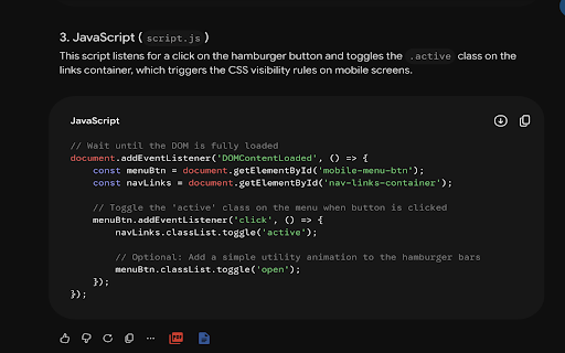 Gemini Export Pro — PDF & Word :: Export Gemini chats to PDF or Word (.docx). Preserves tables, code, math and images.