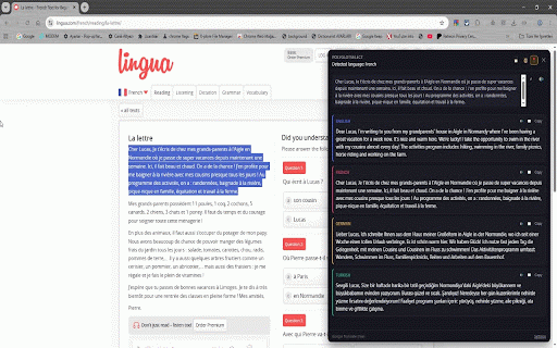 PolyglotSelect – Instant 4-Language Translator :: Instantly translates text you select on any web page into 4 languages. Supports Google and Microsoft Translator.