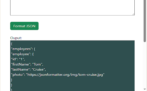 jsonFormtR :: A simple JSON Formatter extension