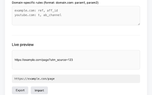 Neat URL Cleaner :: Automatically cleans tracking parameters like utm_source, fbclid, and gclid from URLs for cleaner, faster browsing.