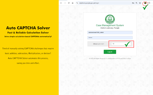 Auto CAPTCHA Solver :: CAPTCHA Solver for CMS Punjab.