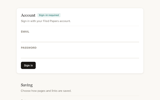 Filed Papers :: Save web pages to your self-hosted Filed Papers server with one click