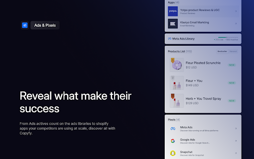 Copyfy :: Copyfy detects shopify stores and provide all data about the store.