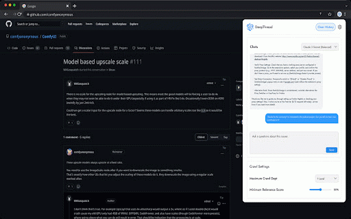 DeepThread :: AI-powered Conversation Assistant