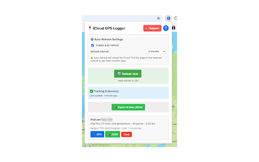 iCloud Find My GPS Logger :: Logs device movements from iCloud Find My and exports to GPX files