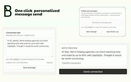 Blinked - LinkedIn Outreach :: LinkedIn outreach extension to score leads, send personalized connection notes, insert follow-up messages, and manage prospect lists