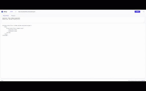 Wizly by ByteForth :: Professional WSDL parser and SOAP client. Detects WSDL definitions and generates SOAP messages for testing and debugging.