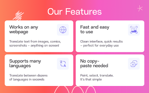 Image Translator :: Translate from pictures quickly with Image Translator app. Easy text converter and traduction photo tool for screenshots and comics.