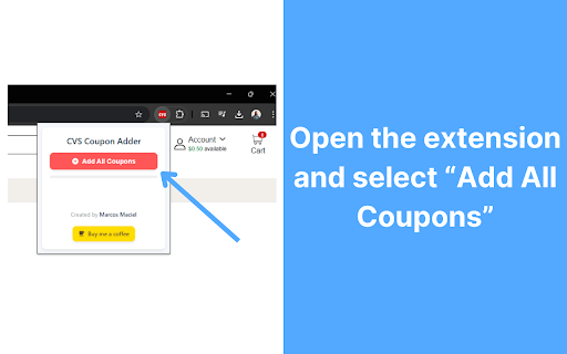 CVS Coupon Adder :: Automatically adds all available CVS coupons to your account
