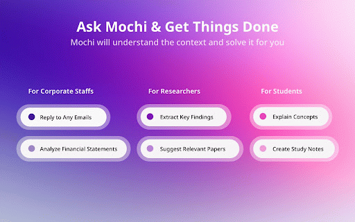 Mochi Chat :: Chat with your PDFs and websites using AI