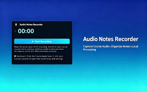 CourseSpeed - Video Speed Control & AI Study Notes for Udemy, Coursera :: Video speed control 0.25x–4x + AI study notes (3 FREE). Save time on Udemy, Coursera, LinkedIn Learning & Skillshare. Stats & more.