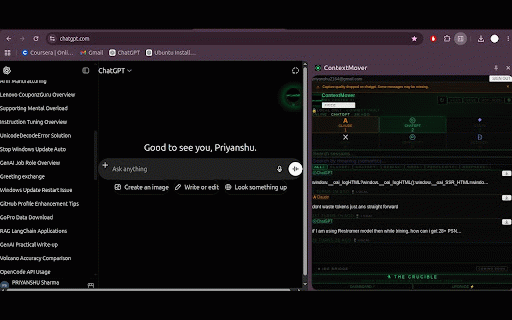 Context Mover - AI Chat Mover :: Never lose coding context again. One layer. Any agent. Zero friction.