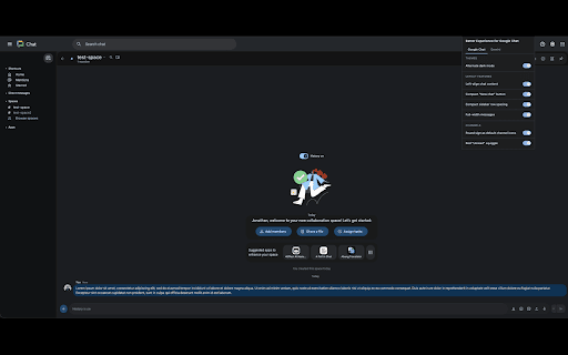Better Experience for Google Chat :: A customizable UI/UX polish layer for Google Chat, with matching tweaks for its Gemini side panel.
