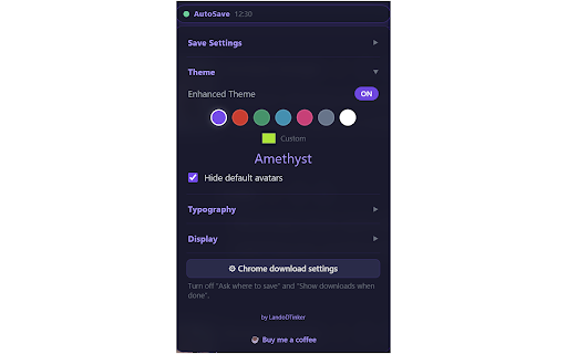 Perchance AI Character Chat Autosave :: Automatically backs up your Perchance AI character chats. No more lost messages! Includes UI & theme enhancements. By LandoDTinker.