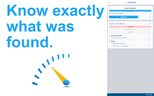 LMS Dash :: LMS Dash helps instructors, instructional designers, and administrators spend less time managing Canvas.