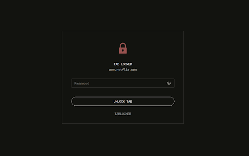 TabLocker - Password Protect & Lock Tabs :: Lock browser tabs with a master password. Secure your privacy and private pages in one click.