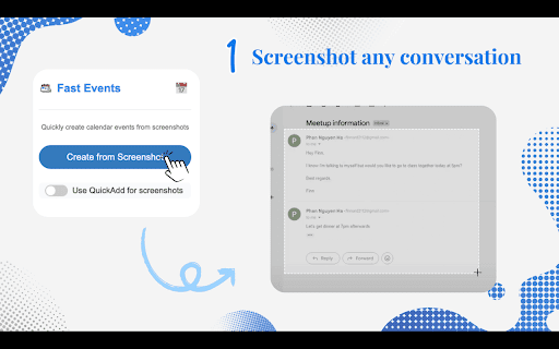 Fast Events :: Create calendar events from text or image