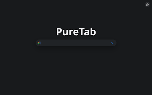 PureTab :: A customizable new tab page with browser-default search plus per-input search and AI provider choices.