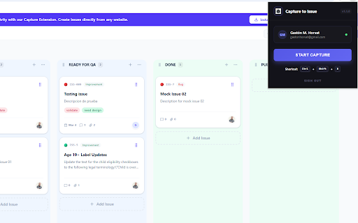 Datelia IssueTracker — Capture to Issue :: Capture screenshots, annotate elements, and create issues directly from any webpage into tracker.datelia.com.ar.