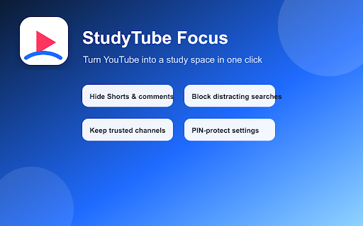 StudyTube Focus :: Turn YouTube into a distraction-free study space.
