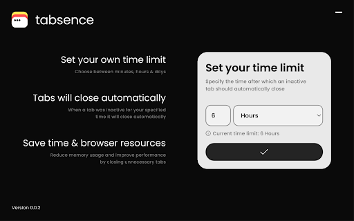 Tabsence: Inactive Tab Manager :: Makes your Browser clutter-free by closing tabs you are not using.