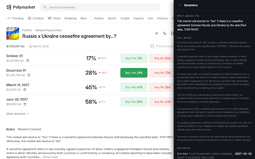 PolySmarter :: Three layers of Polymarket intelligence: resolution rules, information updates and real execution costs.