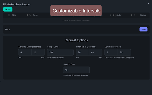 Marketplace Scraper – Extract & Export Products to CSV :: Extract and export key product data from Facebook Marketplace - titles, prices, descriptions, seller info - to CSV.