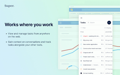 Super :: Super's Chrome Extension lets you manage your tasks and communications anywhere you are on the web.