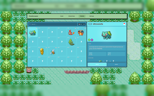Pokebrowser :: Wild Pokemon appear while you browse the web. Catch them, build your collection, and track your progress.