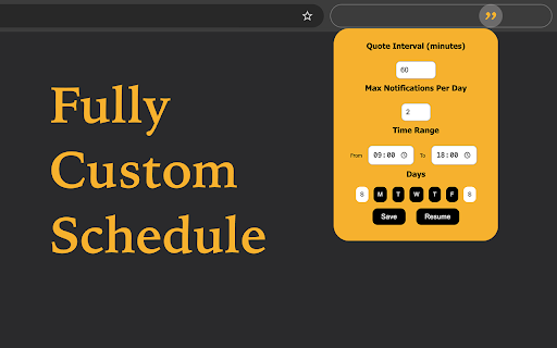 Daily Book Quote 📙 :: Receive inspiring book quotes as browser notifications, without interrupting your workflow