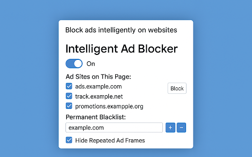 Intelligent Ad Blocker - Clean & Fast :: Block ads, popups, and distractions. Pro version adds caching for faster loading.