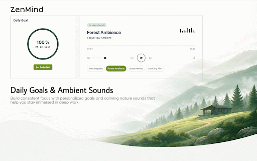 ZenMind :: Block distracting websites, stay focused with Pomodoro sessions, and track your productivity.