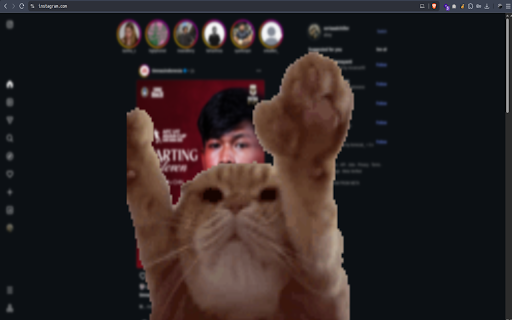 CatBlock :: Stay focused. Get distracted by a cat instead.