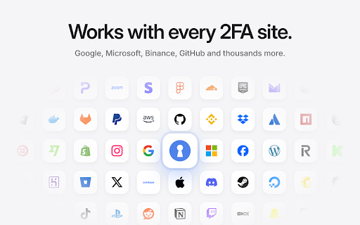 2FA Authenticator :: Fast, offline 2FA codes in your browser — TOTP two-factor authentication. Quick import from Google Authenticator.